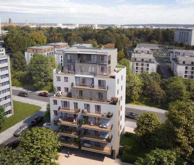 Stilvolle 4-Raum-Wohnung am Großen Garten mit Ausblick