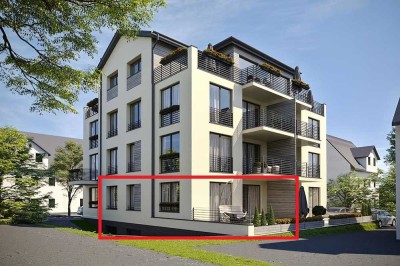 2,5 Zi Wohnung mit hochwertiger EBK, Terrasse, Aufzug & TG Stellplatz im Gmünder Süden