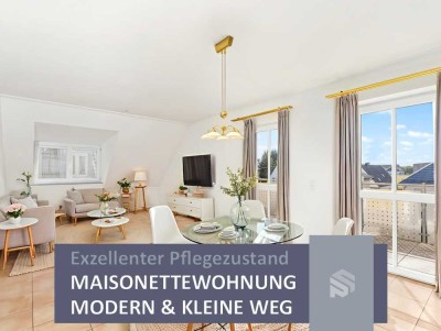 Ruhig gelegen in kleiner Wohnanlage | Helle, top gepflegte Maisonette-Wohnung
