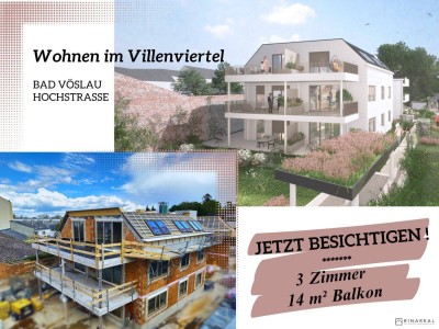 PROVISIONSFREI | Wohnen im Villenviertel | 3 Zimmer Wohnung mit Balkon (1.OG) inkl. Tiefgaragenstellplatz | Hochstraße | Fertigstellung Q1/2025 (Gebäude C - Top 10)