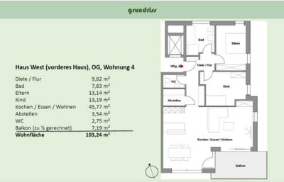 Erstbezug: Moderne 3-Zimmer-Wohnung mit Balkon in Alzenau