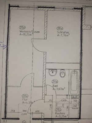 Praktische 1,5-Raumwohnung mit Dusche sucht neuen Mieter