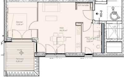 Exklusive 2-Raum-Wohnung, gehobene Innenausstattung, Balkon, EBK, Erstbezug in Reutlingen