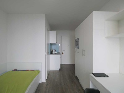 Ihr neues Zuhause – komfortables, teilmöbliertes 1-Zimmer-Appartment mit Balkon und Aufzug!