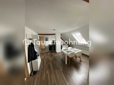 Tauschwohnung: 2,5-Zimmer-Dachgeschoss in Südstadt sucht 3–4-Zimmer-Wohnung