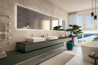 MARINA TOWER - PENTHOUSE-Wohnung im 39. Geschoß mit fantastischer Dachterrasse