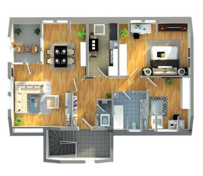 Zentral gelegene  3-Zimmer-Wohnung mit guter Ausstattung