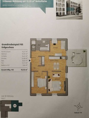 Attraktive 3-Zimmer-Wohnung mit EBK,T GS und Balkon in Aalen