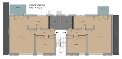 Kernsaniertes Wohnhaus in Bonn-Beuel in direkter Rheinnähe