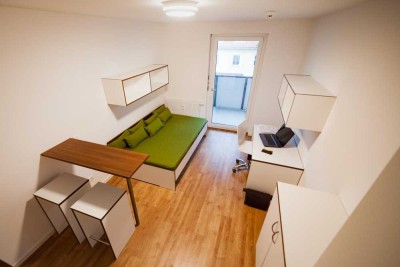 1-Zimmer Wohnung Mietbeginn 01.10. - möbliert