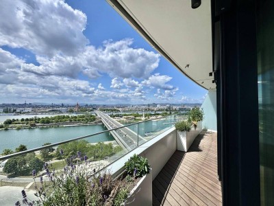 NEU! Doorman, Gym, Pool, div. Lounges UND den schönsten Ausblick auf Stephansdom, Prater &amp; Neue Donau