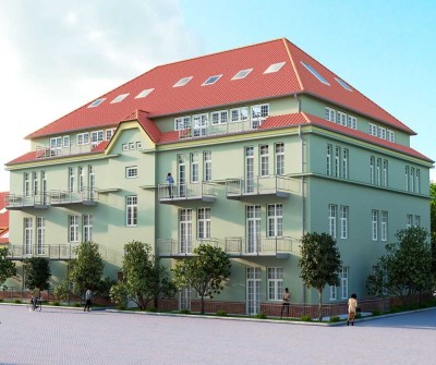 Erstbezug: KfW 55 = geringe Nebenkosten, hochwertige 3-Zimmer Wohnung mit Terrasse