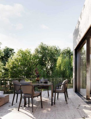 Wohnen im Penthouse: dezent, anspruchsvoll und architektonisch durchdacht