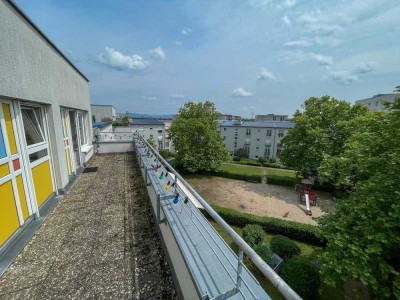 Klimatisiertes Penthouse mit großen Terrassen und Blick auf den Odenwald