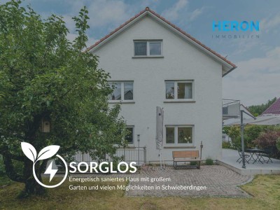 SORGLOS - Energetisch saniertes Haus mit großem Garten und vielen Möglichkeiten in Schwieberdingen