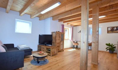 Möblierte 2 Zimmer Souterrain Wohnung mit Terrasse im Weiler Altach, bei Rettenberg