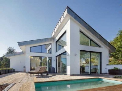 LUXHAUS für Anspruchsvolle mit Ausblick 290 m² alles noch individuell planbar Schlüsselfertig