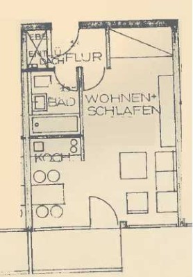 1,5-Zimmer-Wohnung mit Balkon und Einbauküche in Reutlingen-Betzingen