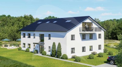 NEUBAU KFW40 mit QNG: Exklusive 3-Zimmer-Dachgeschoss-Wohnung in Donaustauf/Sulzbach