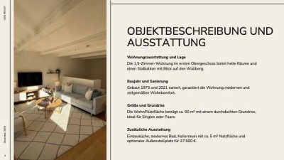 Charmante 1,5-Zimmer Wohnung mit Balkon in Rottach-Egern