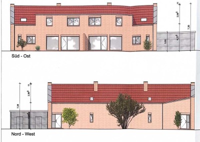 DHH Neubau mit Carport in zentraler Lage von Ihrhove WE1