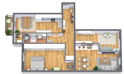 8010 Graz: 3-Zimmer-Altbauwohnung in zentraler Lage: WG-tauglich und hell