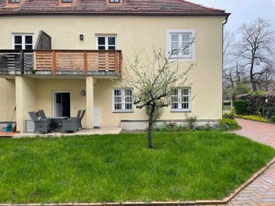 Maisonette Wohnung (möbliert/unmöbliert) mit Garten direkt am Kanal