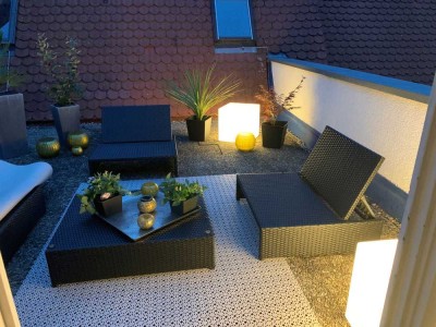 Stil trifft Lage - Großzügige Wohnung mit Dachterrasse über den Dächern von Aalen