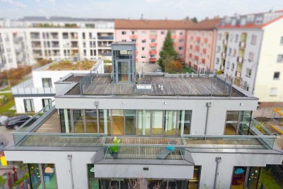 Exklusives, energieeffizientes Penthouse mit Lift - 3 Zimmer, 2 Bäder, barrierefrei, U-Bahn-Nähe