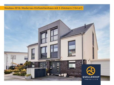 Glessen: DHH - Exklusiver Neubau (Bj. 2016) mit 5 Zi., Energieklasse A und Weitblick im Südgarten!