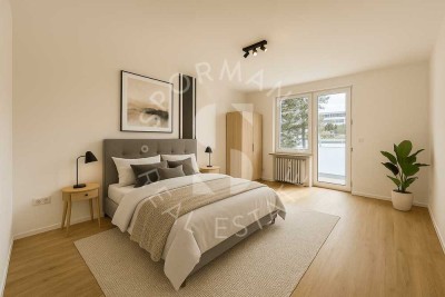 Erstbezug nach vollständiger Kernsanierung - Traumhaft aufgeteilte Wohnung mit Duschbad & Balkon!