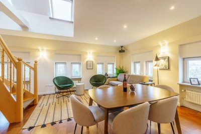 Möblierte Wohnung mit Dachterrasse- Miete ab 1 Monat