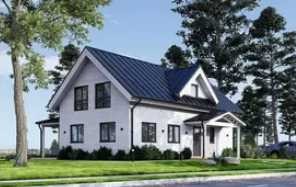 Fertighaus aus Holz (isoliert) 127 m² Wohnfläche