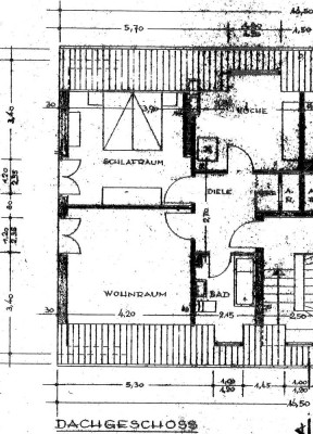 zentr. Dachgeschosswohnung in Ratingen Mitte