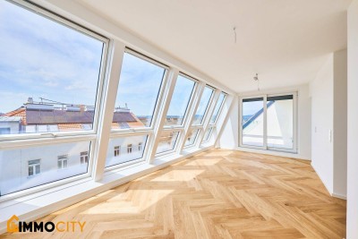Exklusive 4-Zimmer-Wohnung mit 43 m² Panoramaterrasse – Familienhit im DG