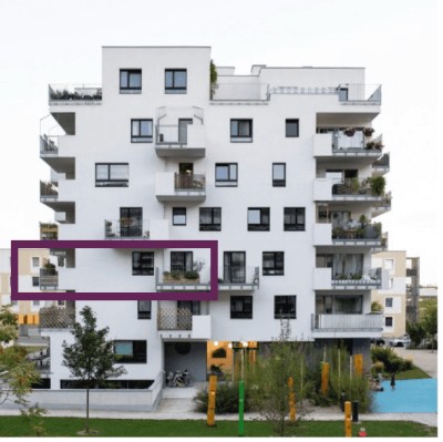 2-Zi-Wohnung im Wohnprojekt Seestern Aspern.