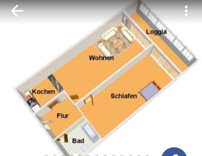 Helle 2,5-Zimmer Wohnung im 6. OG mit Aufzug in Milbertshofen Olympiazentrum
