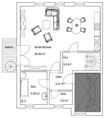 Schöne, geräumige drei Zimmer Wohnung in Ochtendung, Kreis Mayen-Koblenz