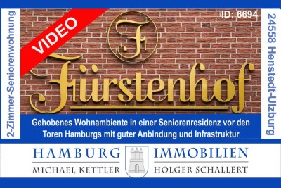 2-Zimmer-Eigentumswohnung für Senioren ab 60 - Fürstenhof Seniorenresidenz in 24558 Henstedt-Ulzburg