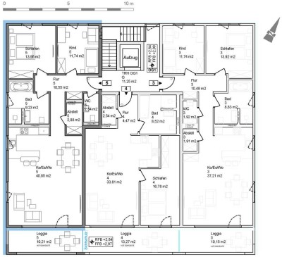 Erstbezug mit Balkon und EBK: Geschmackvolle 3-Raum-Wohnung mit lux. Innenausstattung in Waghäusel