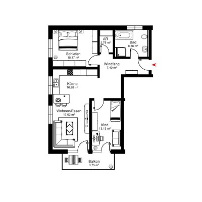 F&D | Wohnung 4 - Haus 1