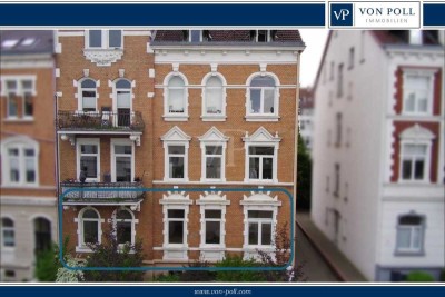 Stilvolle Erdgeschosswohnung mit Gründerzeit-Charme in bester Innenstadtlage Hamelns