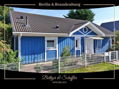 Schwedenhaus / Einfamilienhaus aus Holz im altersgerechten Bungalowstil mit skandinavischem Flair