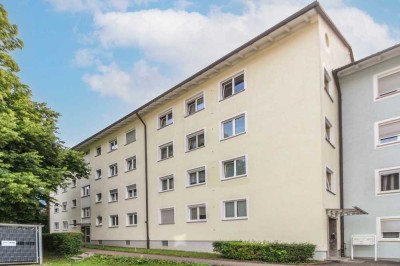 3-Zi.-ETW mit eigenem Balkon und 2 Kellern in zentraler, gut angebundener Lage