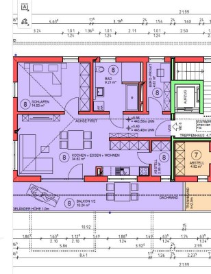 Zweitbezug mit Dachterrasse: Stilvolle 3-Raum-Wohnung mit gehobener Innenausstattung in Waldkraiburg