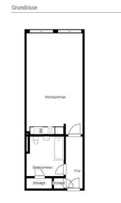 Kernsanierte und geschmackvolle Wohnung mit einem Raum und Einbauküche in Wuppertal