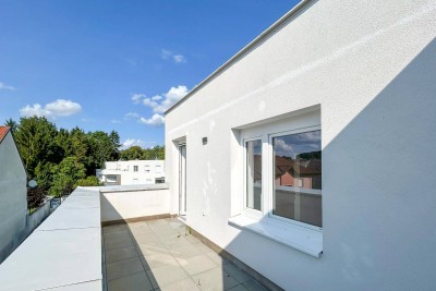 Helle Dachterrassenwohnung, hofseitig gelegen