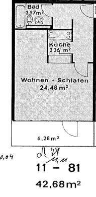 Bestes Schwabing Große 1-Zi-Wohnung perfekt saniert Penthouse Fernblick frei prov.-frei