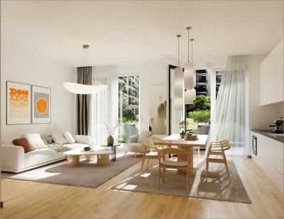Neubaukomfort pur – 3 Zimmer mit Südterrasse und moderner Einbauküche