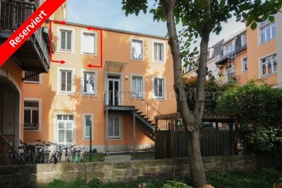 *Reserviert* - Hechtviertel - bezugsfreie 1-Zimmerwohnung im Mittelhaus 2.OG - Fernwärme geplant